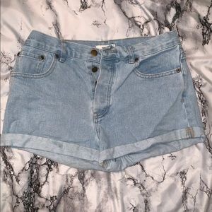 Denim shorts
